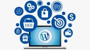 What is the process of building a website using WordPress?